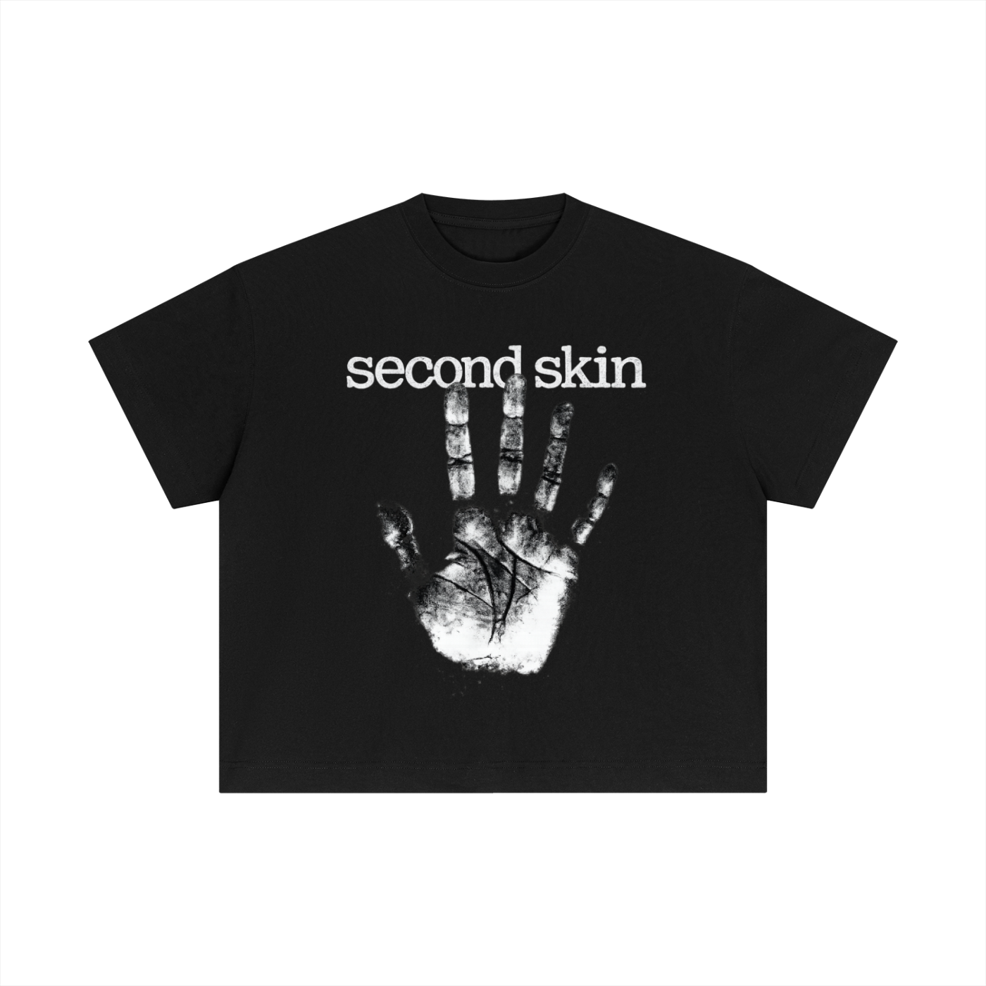 Handprint Cotton Boxy T-Shirt